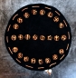 Preview: Hexenshop Dark Phönix 24 Futhark Dunkle Runen Set mit Lederbeutel